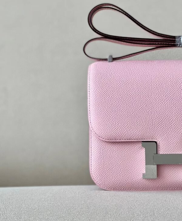 Hermès Constance Epsom 3Q sakura pink Silver Hardware 18cm Full Handmade