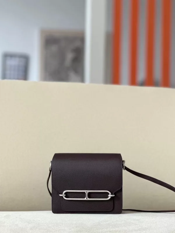 03018739c533907-jpg-1 Hermès Roulis Evercolor OG Brownish Red Silver Hardware 19cm Full Handmade