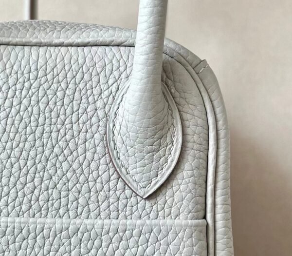 Hermès Lindy TC 80 Pearl grey Gold Hardware 26cm Full Handmade