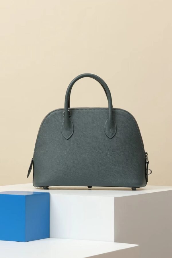 GPC Mode Bolide Epsom N7 Bluish blue Silver Hardware 25cm Full Handmade