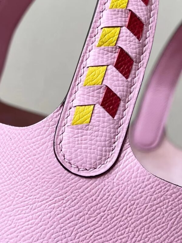 07d6b05ff22330a Hermes Picotin Epsom X9 mallow purple & 92 Yellow & E5 Rose Red Silver Hardware 18cm Full Handmade