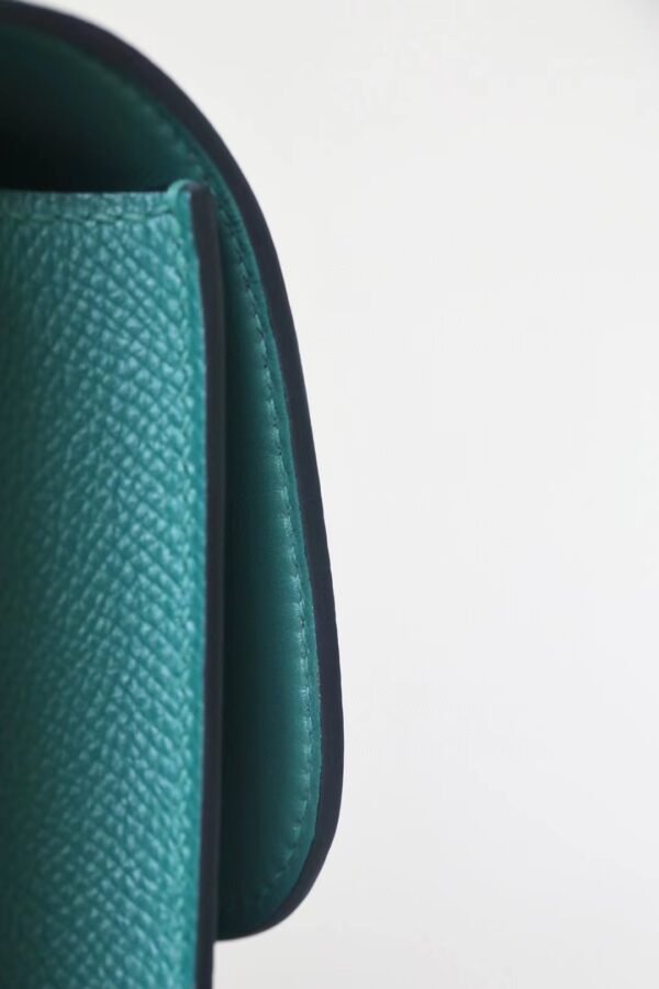 Hermès Constance Epsom Z6 Malachite green Gold Hardware 18cm Full Handmade