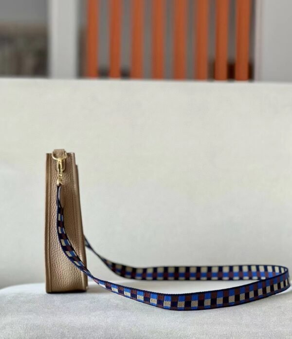 Hermes Evelyne TC Leather OM khaki Gold Hardware 17cm Full Handmade