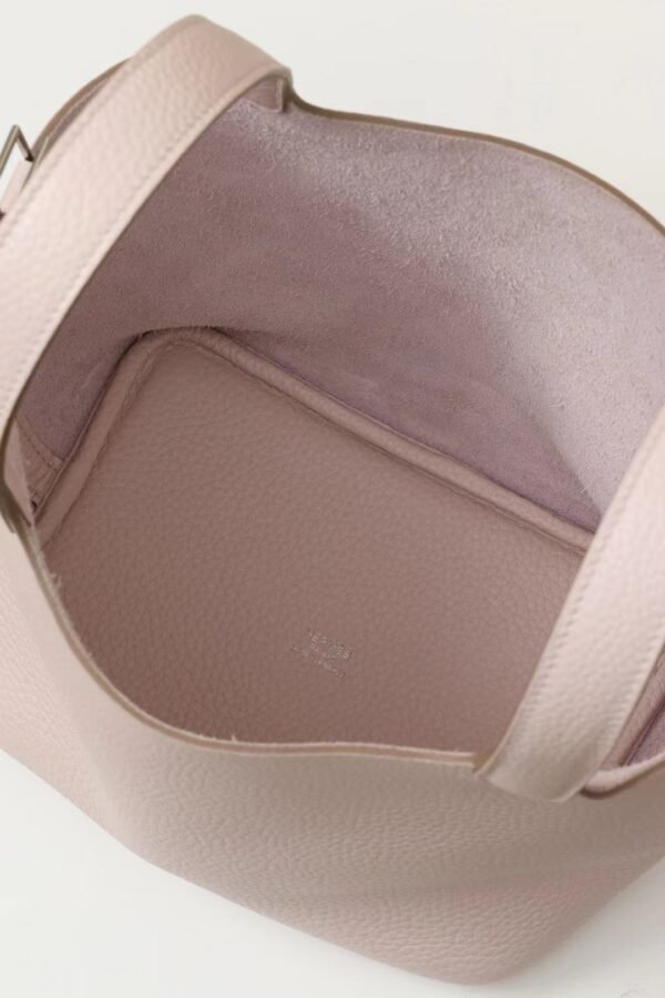 GPC Mode Picotin TC Leather 09 Light Purple Pink Silver Hardware 18cm Full Handmade