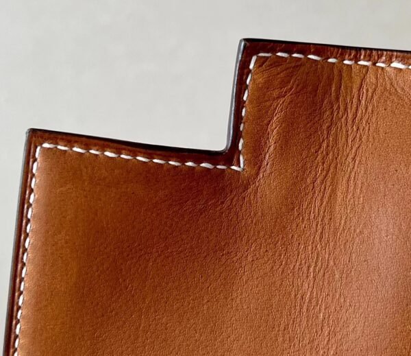 Hermes Kelly Barenia CK37 Golden Brown Silver Hardware 28cm Full Handmade