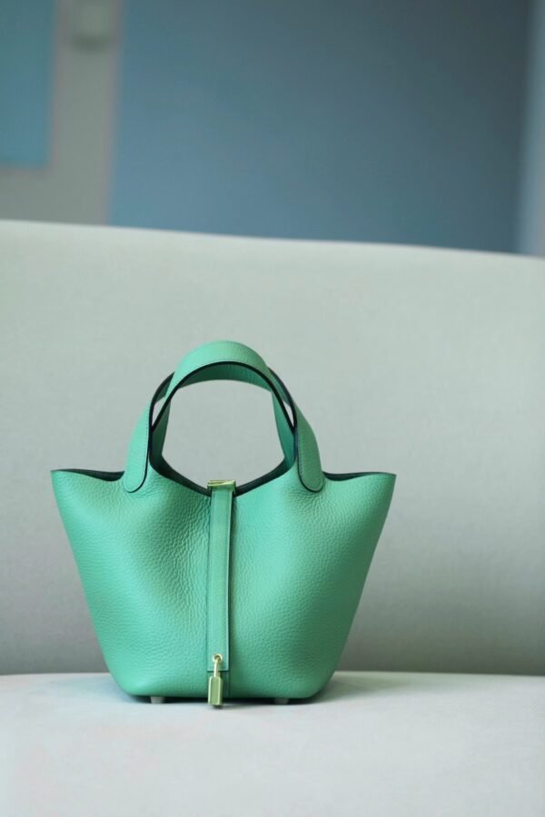 Hermès Picotin TC 3i Avocado green Gold Hardware 18cm Full Handmade