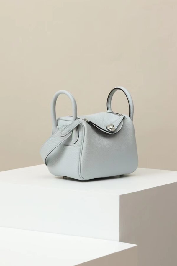 GPC Mode Lindy clemence Leather 08 Light Blue Silver Hardware 19cm Full Handmade