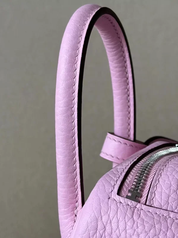 0a827e3191ba827-jpg Hermès mini Lindy clemence TC X9 mallow purple Silver Hardware 19cm Full Handmade