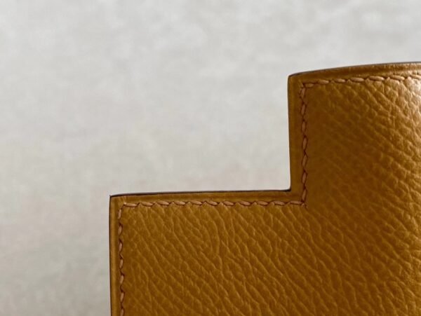 Hermes Kelly epsom 2S Sesame yellow Silver Hardware 25cm Full Handmade