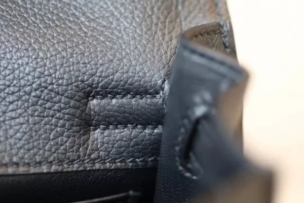 Hermès Kelly dance evercolor CK89 Black Silver Hardware 22cm Full Handmade