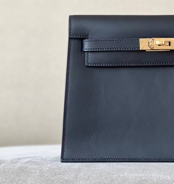 Hermès Kelly dance Swift CK89 Black Gold Hardware 22cm Full Handmade
