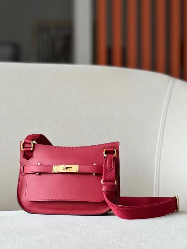 Hermes Mini Jypsiere Swift capsicum red Gold Hardware 23cm Full Handmade