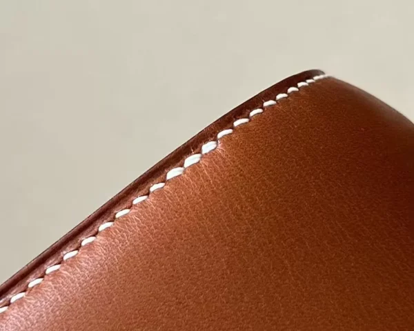 Hermès Constance Barenia CK37 Golden Brown Silver Hardware 18cm Full Handmade