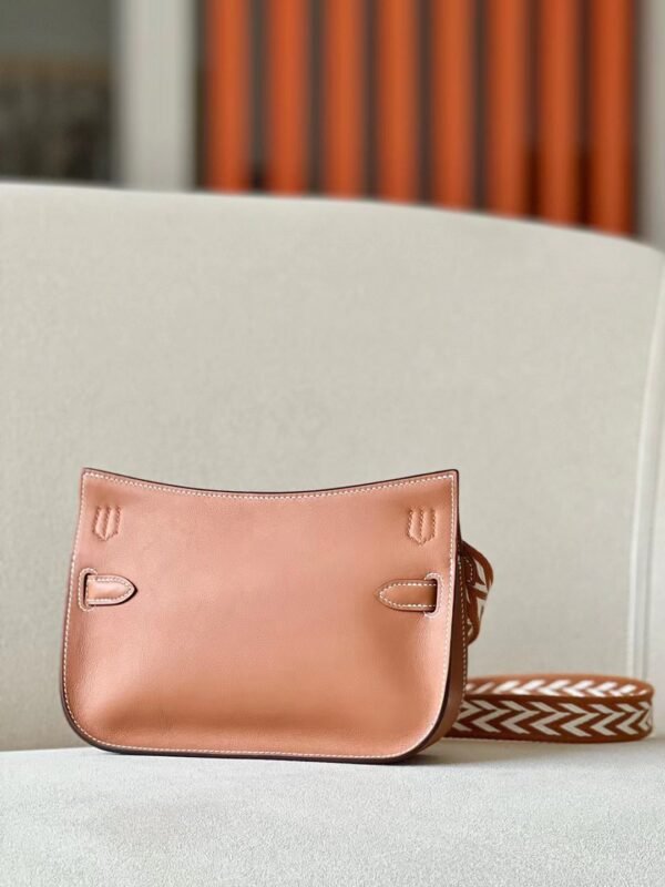 Hermes Mini Jypsiere Swift CK37 Golden Brown Gold Hardware 23cm Full Handmade