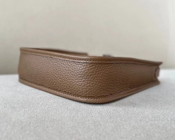 Hermès mini Evelyne TC DO Deep Khaki Gold Hardware 17cm Full Handmade