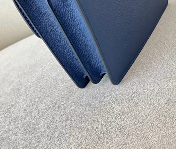 Hermès Roulis evercolor 73 Gem Blue & 71 Bright Blue Rose Gold Hardware 19cm Full Handmade