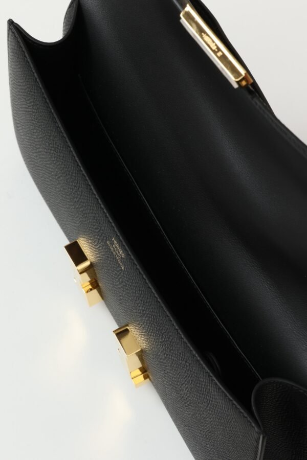 1a41b174b86434b GPC Mode Constance Elan Epsom CK89 Black Gold Hardware 24cm Full Handmade