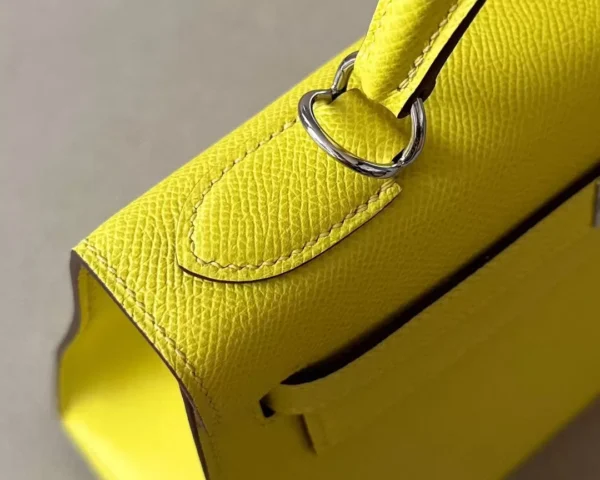 1ab2f0771cad888-jpg Hermès Kelly Epsom 9R Lemon yellow Silver Hardware 28cm Full Handmade