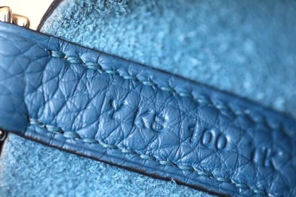 Hermès picotin TC S4 Deep Blue Silver Hardware 18cm Full Handmade