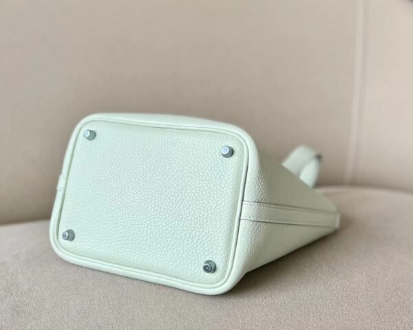 Hermès Picotin TC 0S Light Green Silver Hardware 18cm Full Handmade