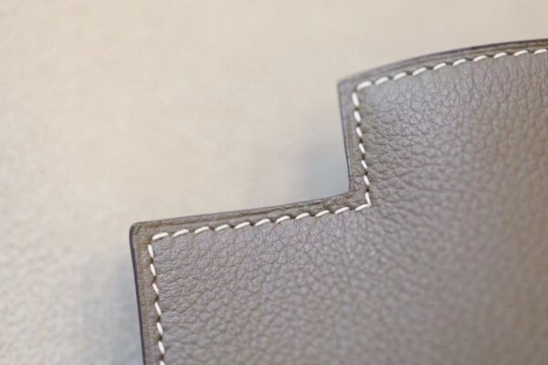 Hermes Kelly dance evercolor CK18 Etoupe Grey Silver Hardware 22cm Full Handmade