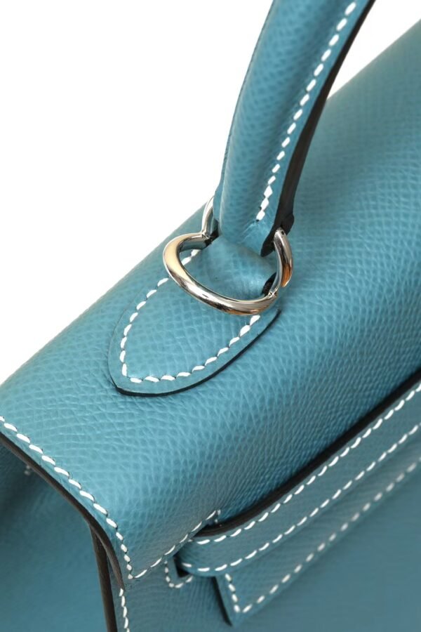 GPC Mode Kelly Epsom D2 New denim blue Silver Hardware 25cm Full Handmade