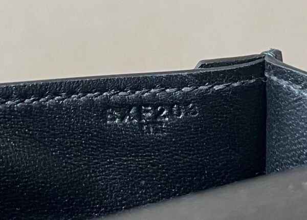 Hermes Verrou chain Box CK89 Black Silver Hardware 17cm Full Handmade