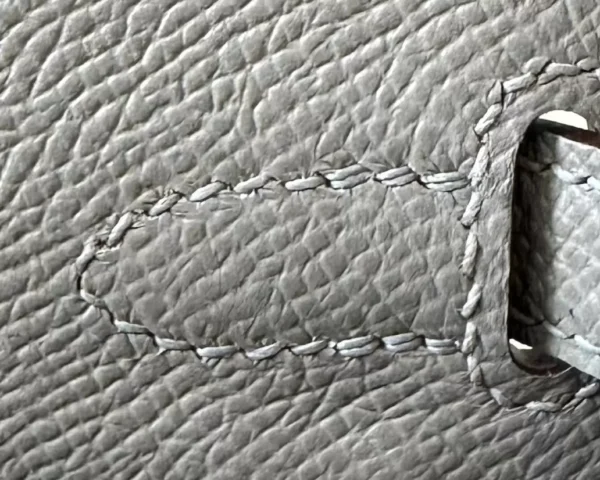 Hermès Kelly Epsom M8 asphalt grey Silver Hardware 25cm Full Handmade