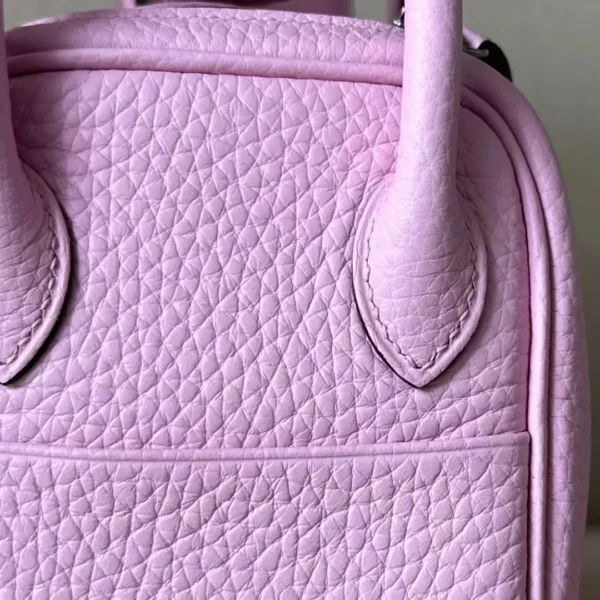 231102db37bb7ea-jpg Hermès mini Lindy clemence TC X9 mallow purple Silver Hardware 19cm Full Handmade