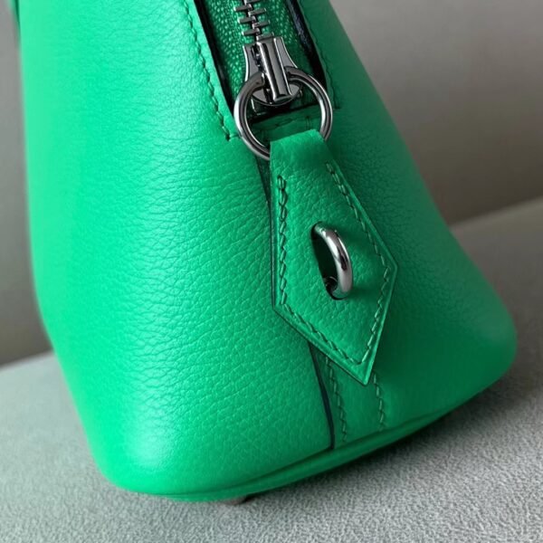 Hermes Bolide Evercolor 0Z fresh Green & 0S Light Green Silver Hardware 26cm Full Handmade