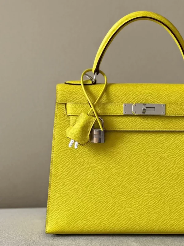 24837b0c7567ad0-jpg Hermès Kelly Epsom 9R Lemon yellow Silver Hardware 28cm Full Handmade