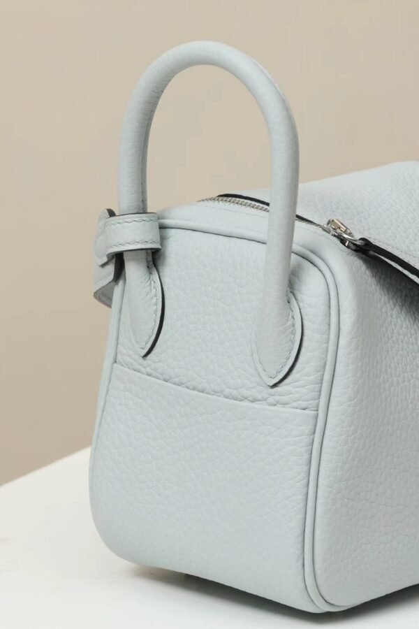 GPC Mode Lindy clemence Leather 08 Light Blue Silver Hardware 19cm Full Handmade