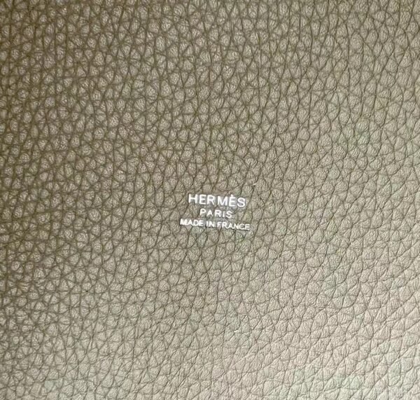 Hermes Picotin TC Leather Q1 Sage Green Silver Hardware 18cm Full Handmade