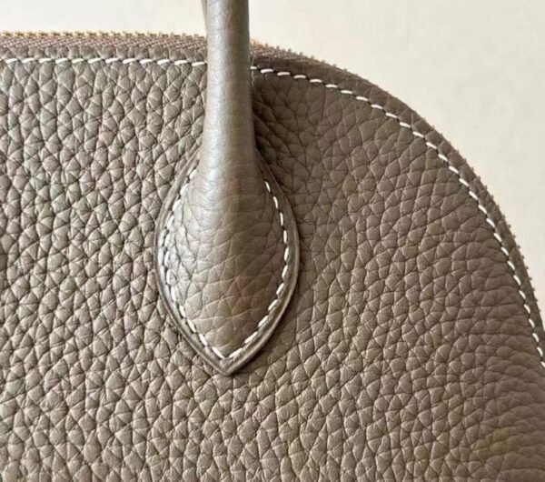Hermes Bolide TC Etoupe Grey Gold Hardware 26cm Full Handmade