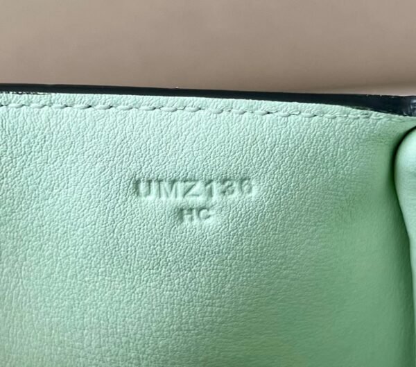 Hermes mini Lindy swift 0S Light Green Silver Hardware 19cm Full Handmade