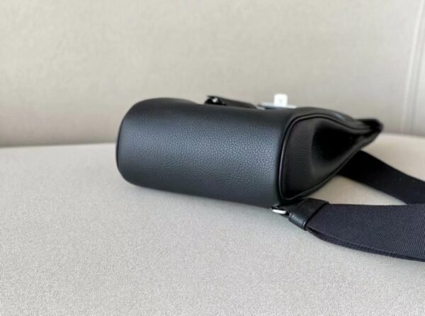 Hermes Kelly Hacados Togo CK89 Black Silver Hardware 18cm Full Handmade