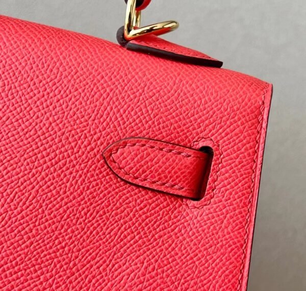 29e9c193330dead Hermes Kelly Epsom T5 Watermelon red Gold Hardware 25cm Full Handmade