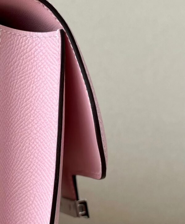 Hermès Constance Epsom 3Q sakura pink Silver Hardware 18cm Full Handmade