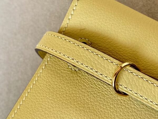 Hermes Kelly dance evercolor 1Z Light Yellow Gold Hardware 22cm Full Handmade