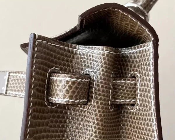 2ee5834ff2500c3-jpg Hermès Kelly wild Lizard 17 Twine grey Silver Hardware 25cm Full Handmade