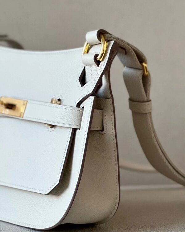 Hermes Mini Jypsiere Evercolor Grey Gold Hardware 23cm Full Handmade