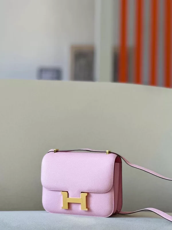 Hermès Constance Epsom 5P sakura pink Gold Hardware 18cm Full Handmade