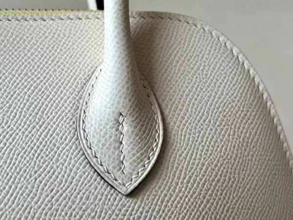 Hermes Bolide Epsom Nata & 9R Lemon yellow & Deep orange Silver Hardware 26cm Full Handmade