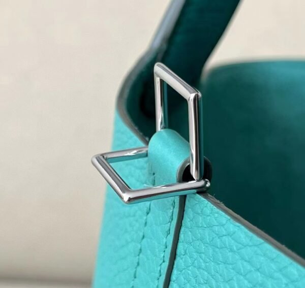 34d23e6c8c504d9 Hermes Picotin Touch TC & Ostrich 6w Mint green Silver Hardware 18cm Full Handmade