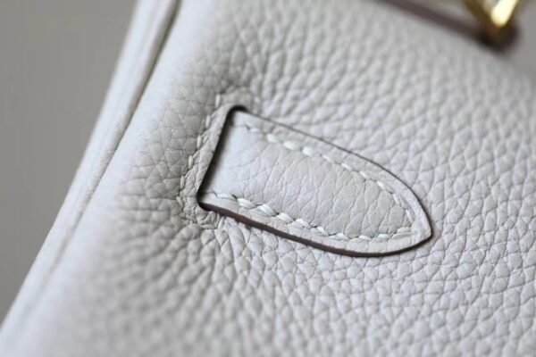 350c884f3db8da1 Hermès Kelly togo swift CC10 Creamy White Gold Hardware 25cm Full Handmade