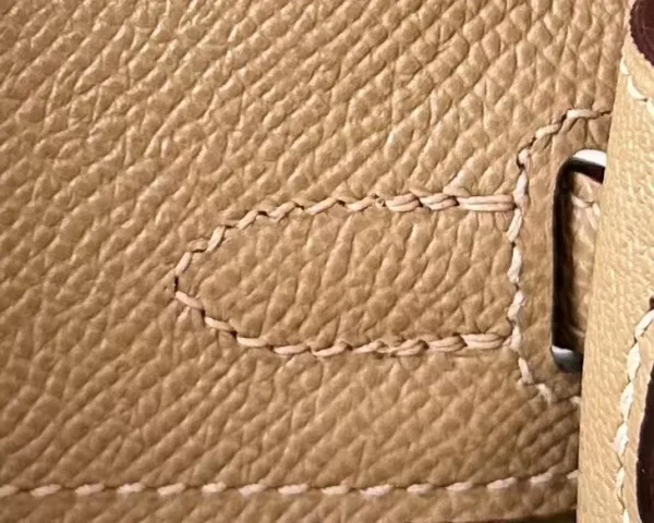 Hermès Kelly Epsom 4B Biscuit Khaki Gold Hardware 25cm Full Handmade