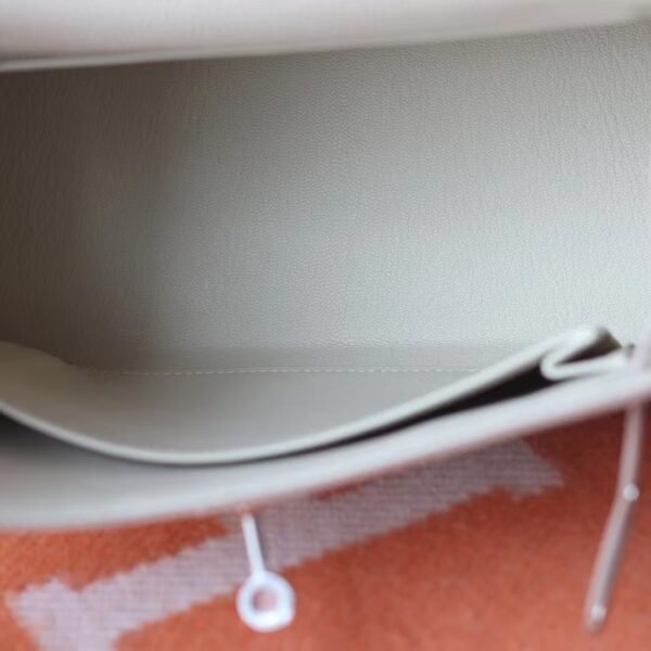 GPC Mode Kelly Togo CK10 Cream White Silver Hardware 25cm Full Handmade