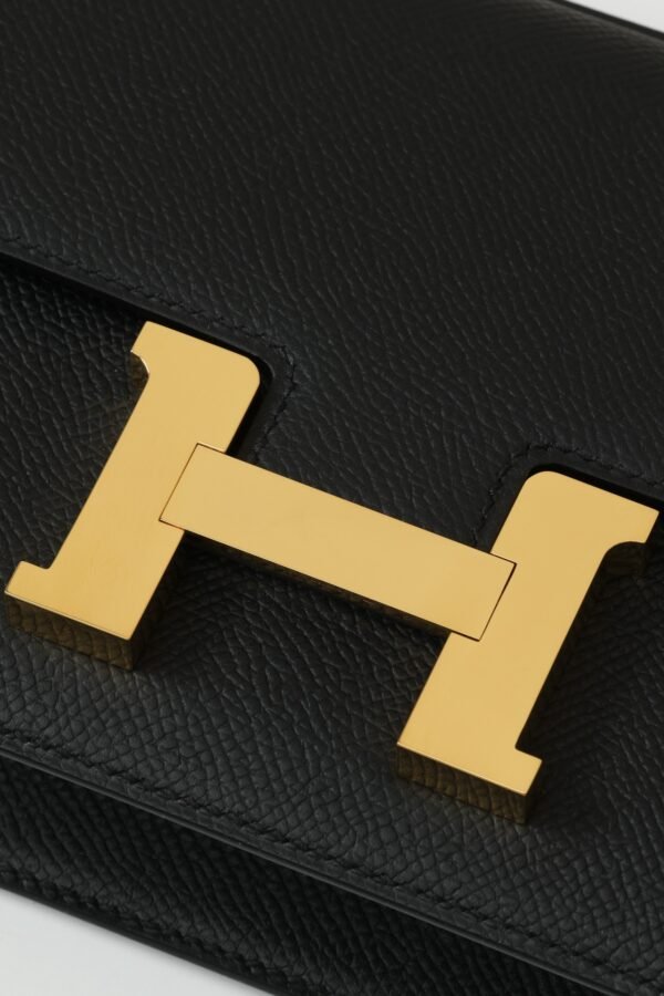 3aa907431d6b669 GPC Mode Constance Elan Epsom CK89 Black Gold Hardware 24cm Full Handmade