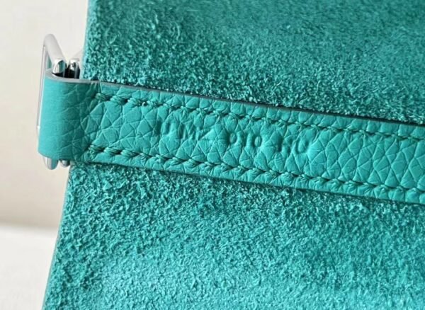 3cc186121f8a034 Hermes Picotin Touch TC & Ostrich 6w Mint green Silver Hardware 18cm Full Handmade