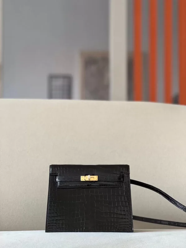 3d33b3a9153f725-jpg-1 Hermès Kelly Dance shiny niloticus crocodile CK89 Black Gold Hardware 22cm Full Handmade